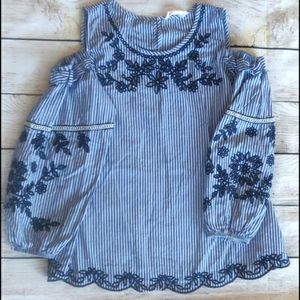 3/$15🔴LAST CHANCE🔴Women's balloon sleeves striped blouse